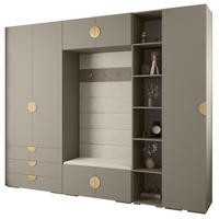 GARDEROBEN-SET 236,7/290/47 - Kaschmir/Goldfarben, Holz/Kunststoff (290/236.7/47cm) - Abiks Möbel