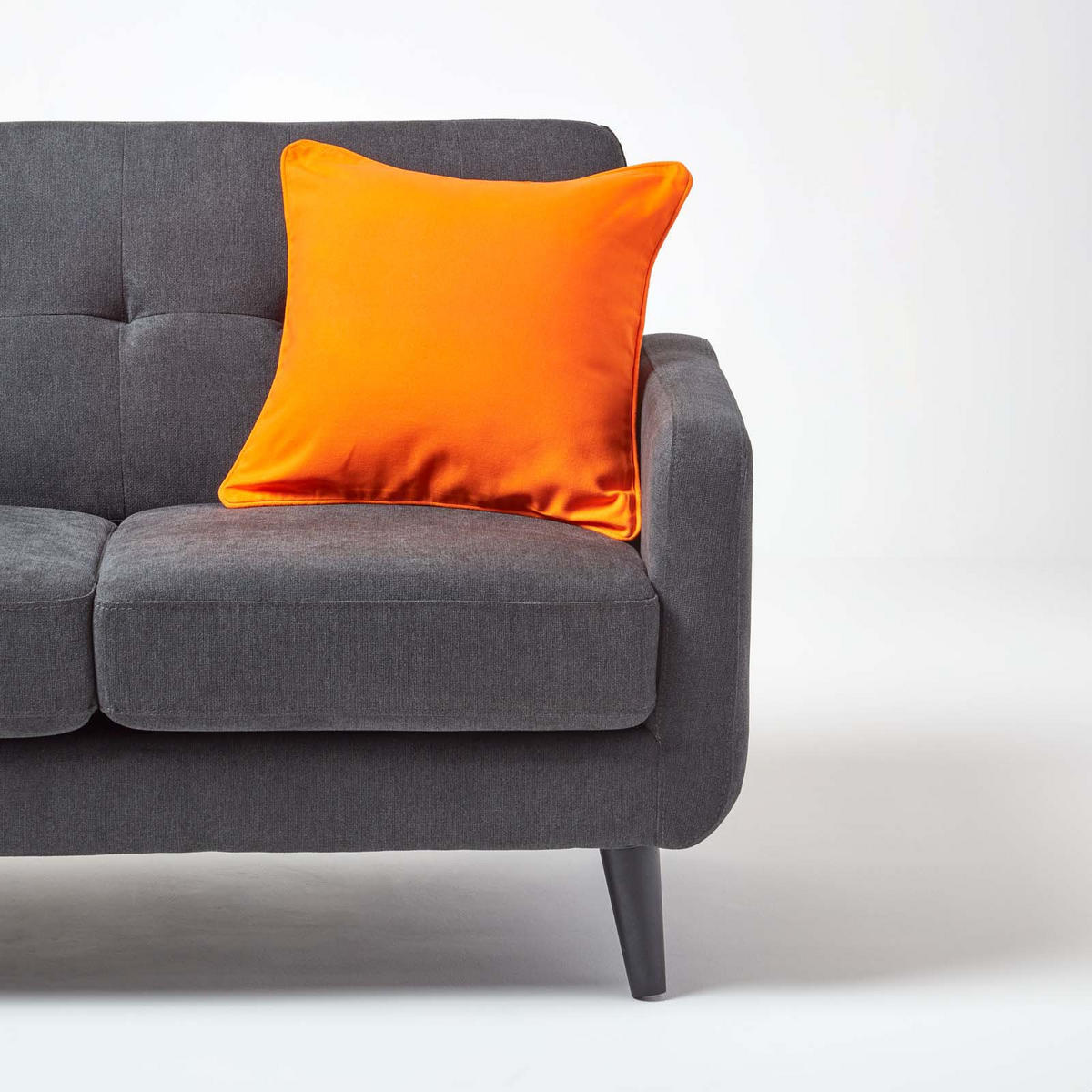 KISSENHÜLLE orange 30/30 cm, 100% Baumwolle - Orange, Textil (30/30cm) - Homescapes