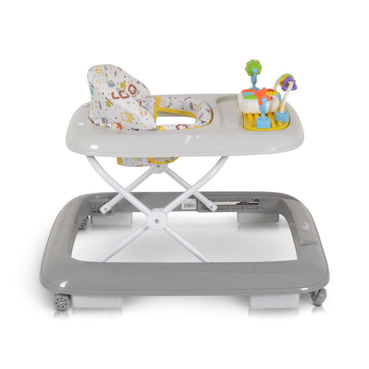 LAUFLERNHILFE Bravy grau Spielbrett, Musik, Stopper - Grau, Kunststoff (60/50/68cm) - Moni