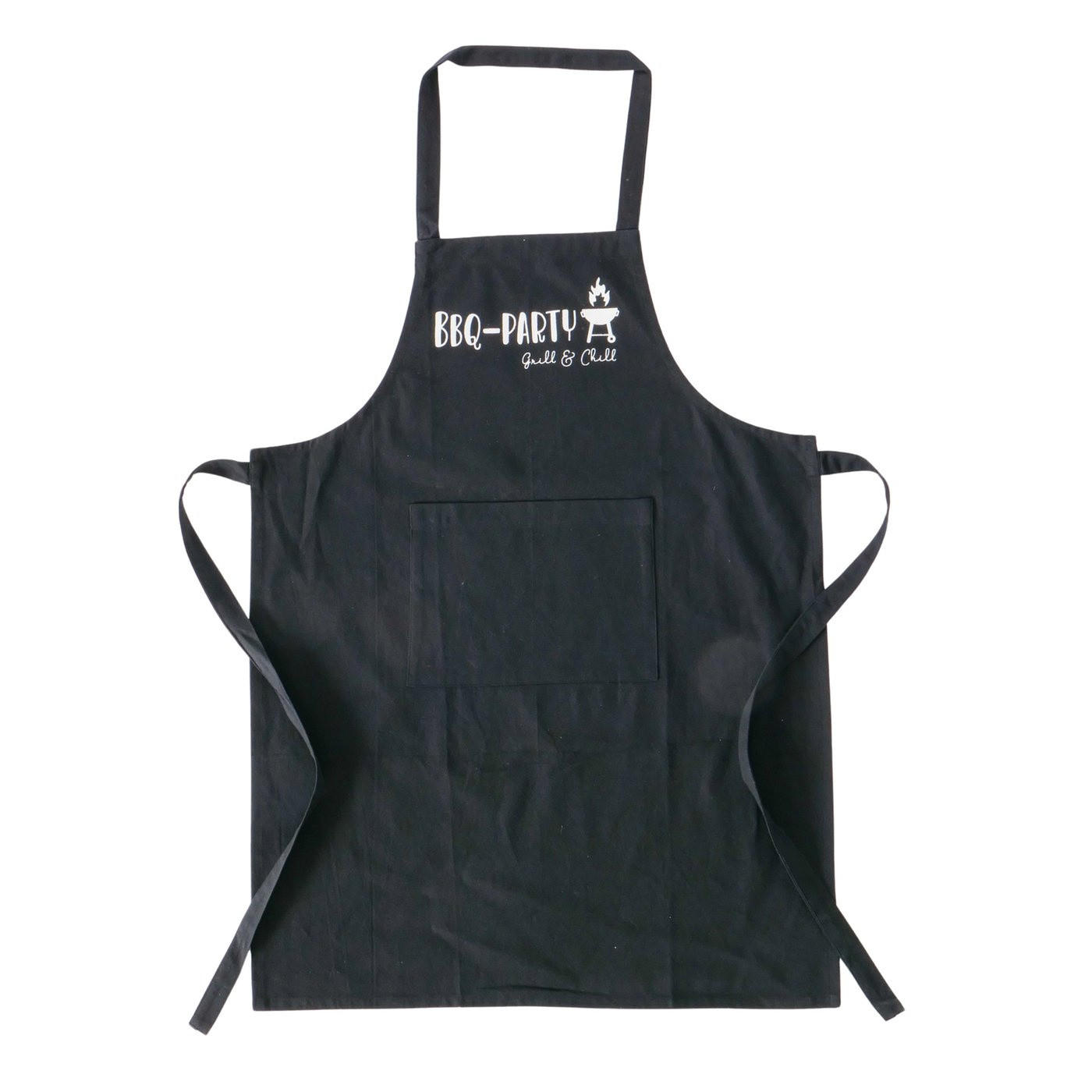 KOCHSCHÜRZE BBQ Baumwolle universal - Schwarz, Naturmaterialien (60/84cm) - Boltze Home