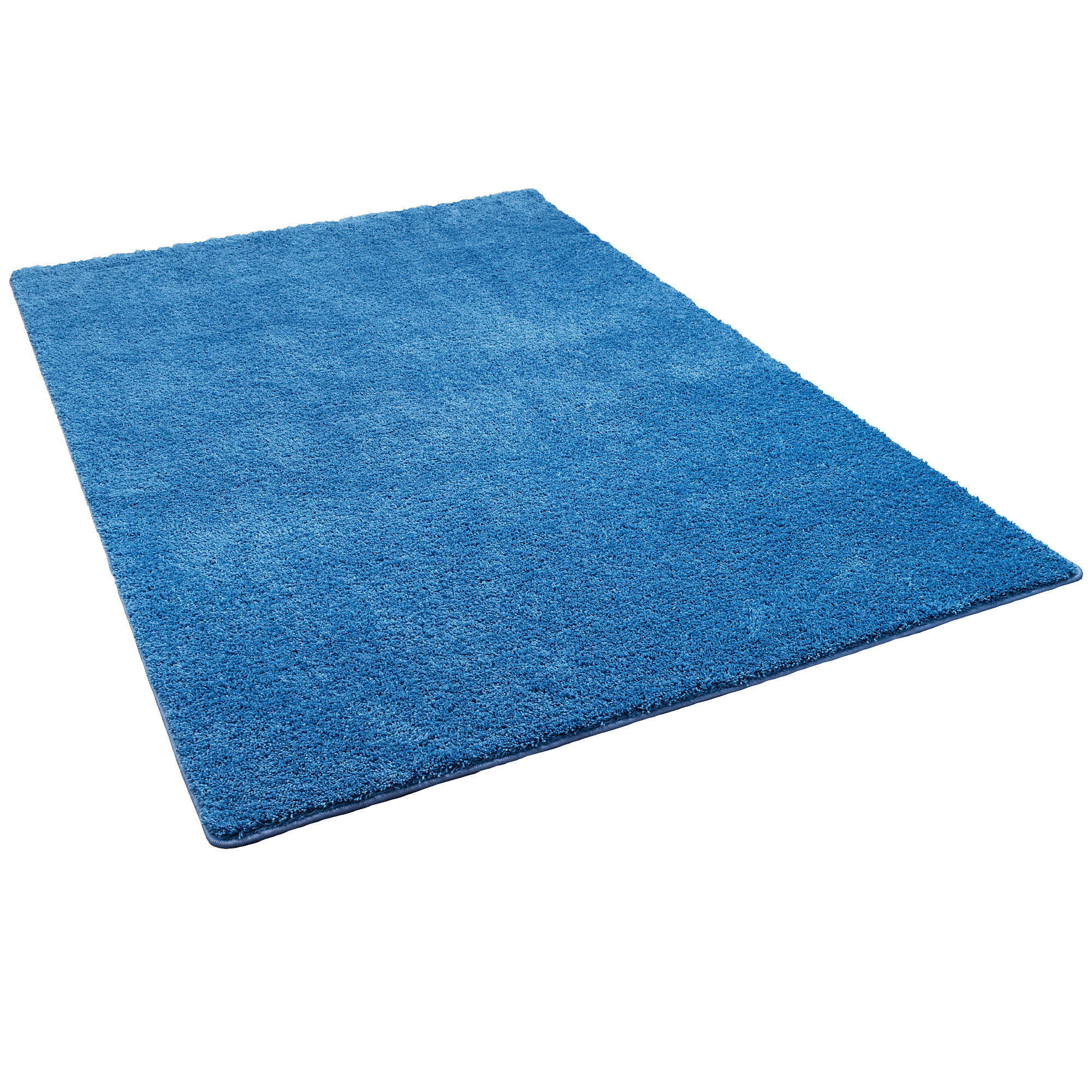 Thumbnail - Snapstyle Hochflor, Blau, Textil, 100x200 cm, Teppiche & Böden, Teppiche, Hochflorteppiche & Shaggys