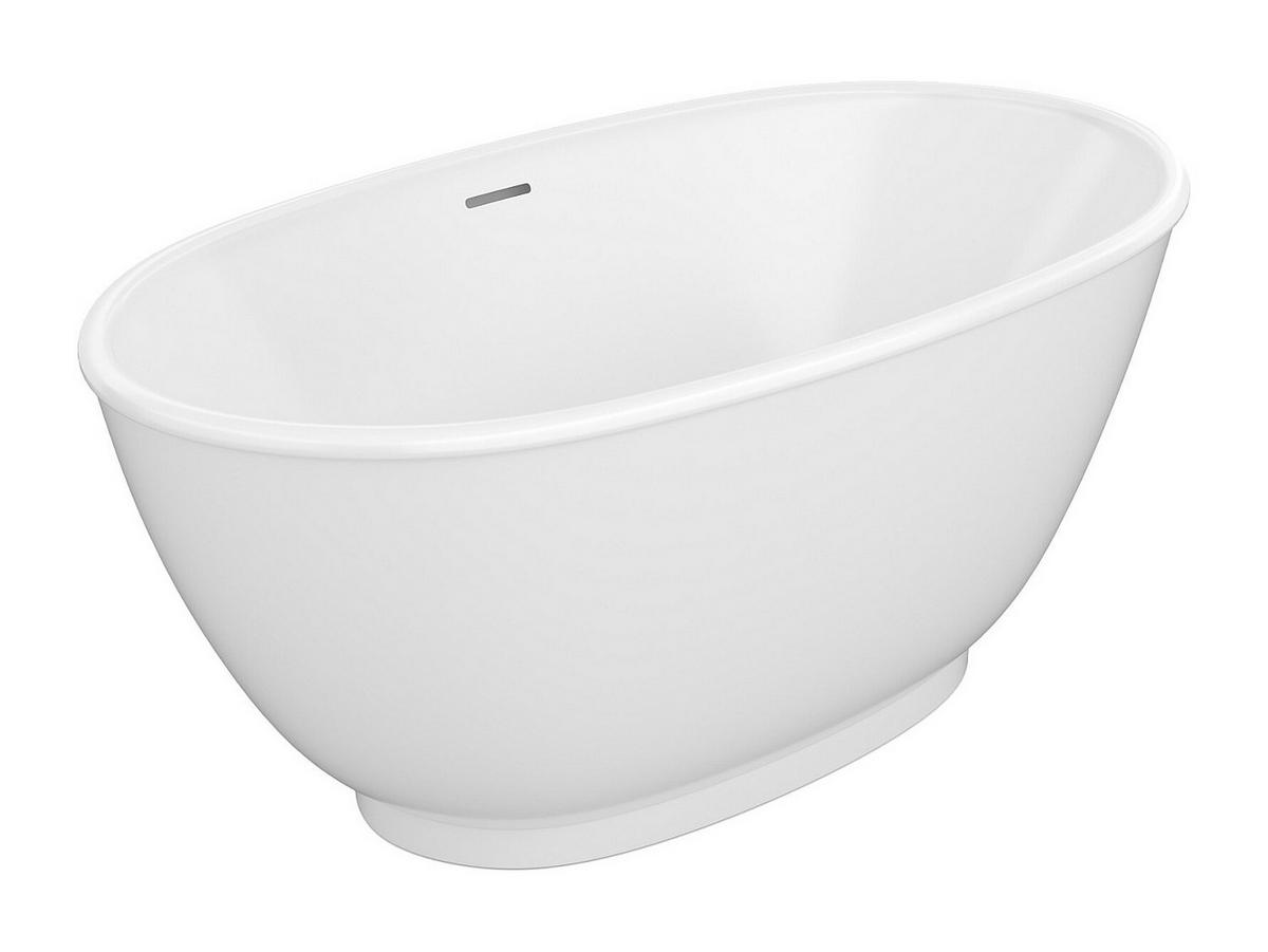 FREISTEHENDE Badewanne - 1 Person - acryl - weiß Mobula - Weiß, Kunststoff (130/57/70cm) - Vente-Unique