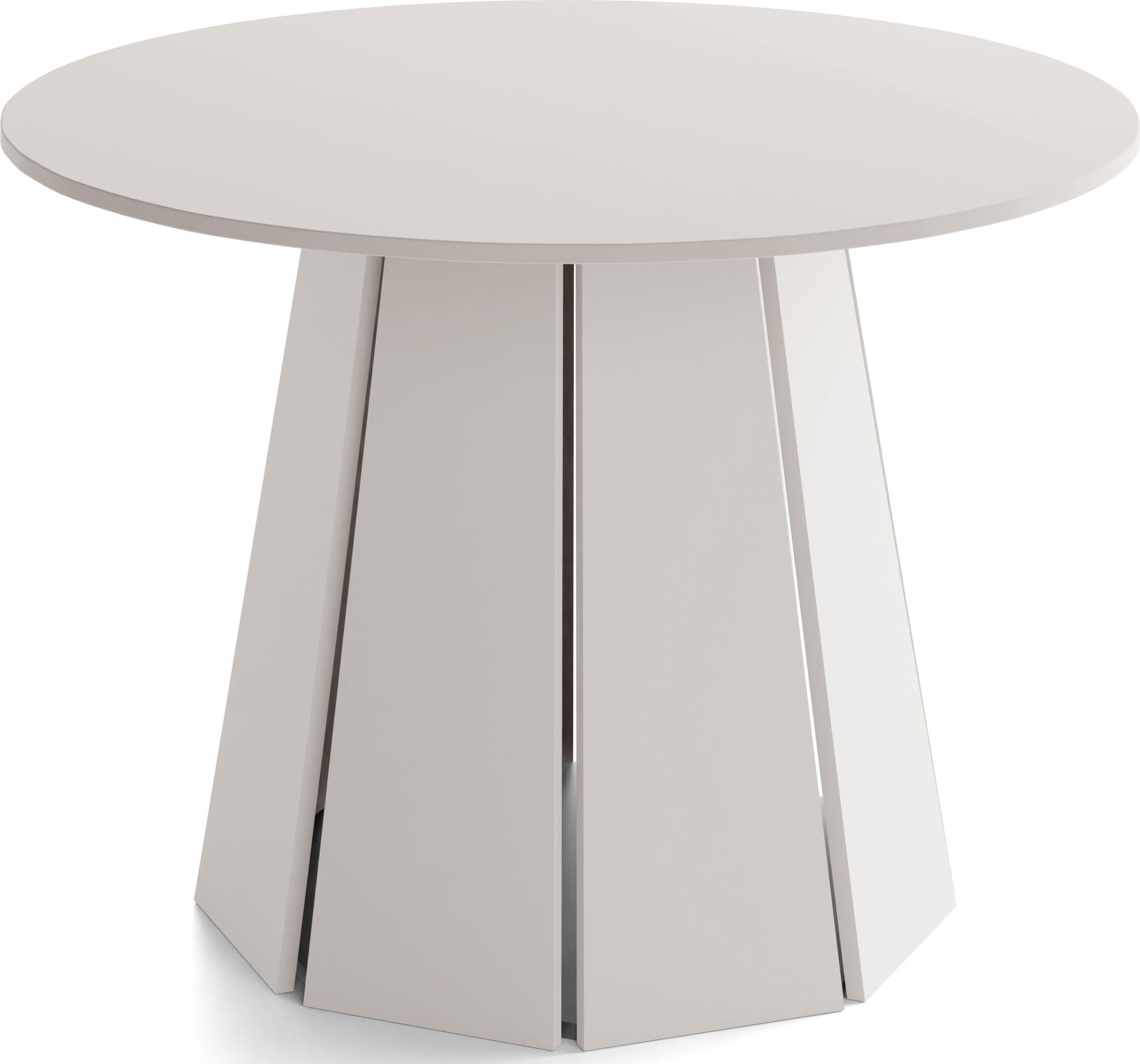 ESSTISCH Lunda rund ausziehbar verlängerbar, Kaschmir Grau-Beige 120/120/76 cm - Kaschmir/Schwarz, Holzwerkstoff (120/120/76cm) - WFL GROUP