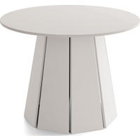 ESSTISCH Lunda rund ausziehbar verlängerbar, Kaschmir Grau-Beige 120/120/76 cm - Kaschmir/Schwarz, Holzwerkstoff (120/120/76cm) - WFL GROUP