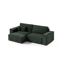 ECKSOFA Schlaffunktion Sekwana mini Grün - Grün, Textil (148/257cm) - Fedve