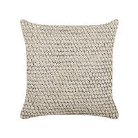 DEKOKISSEN Beige 45/45 cm Howea - Beige, Naturmaterialien/Textil (45/45cm) - Beliani