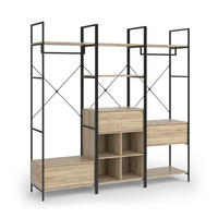 ŠATNÍ SET Enya Dřevo - přírodní/černá, kompozitní dřevo (60/180/40cm) - Vicco