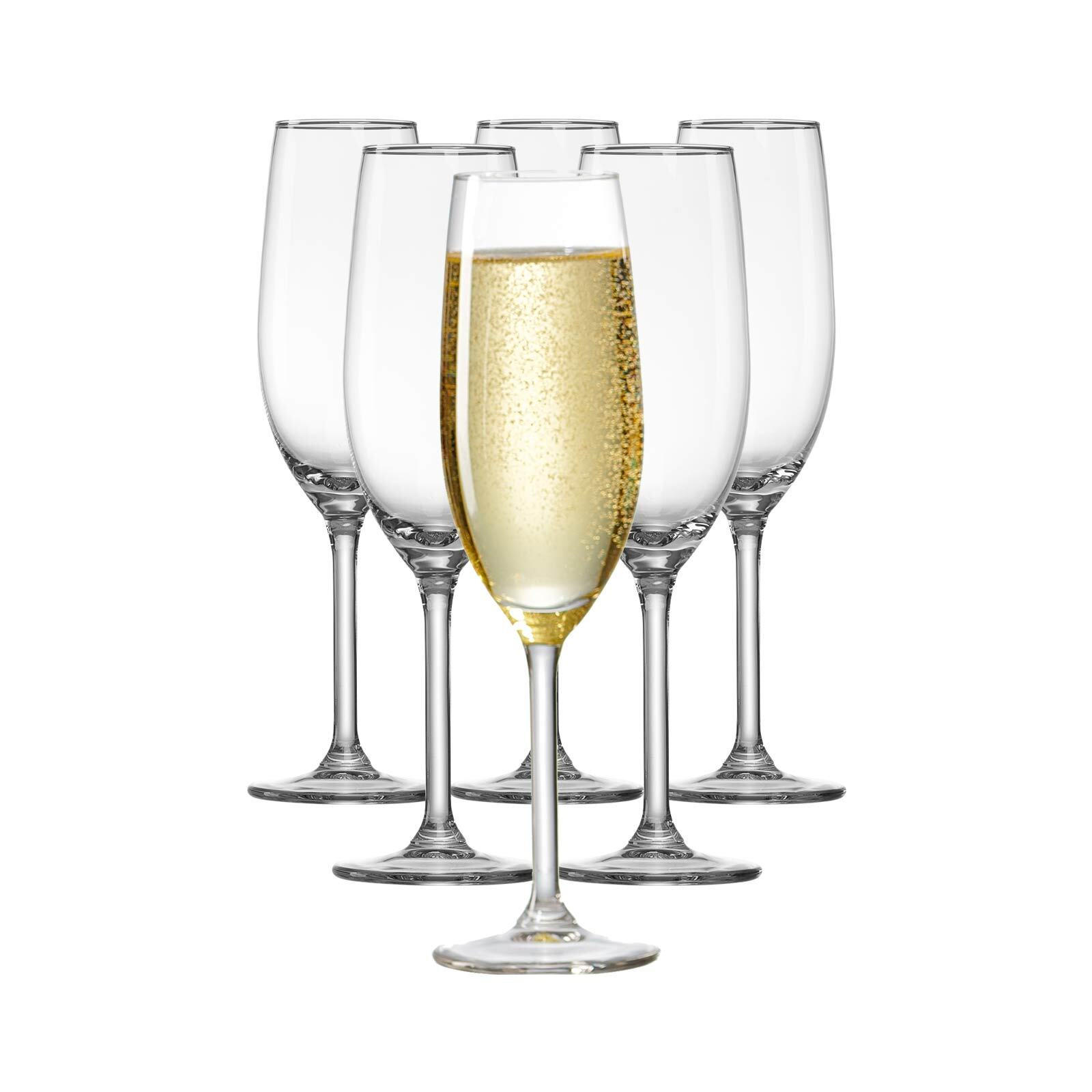 SEKTGLÄSER Vio transparent 210 ml 6er Set - Transparent, Glas (0.21L) - Ritzenhoff Breker