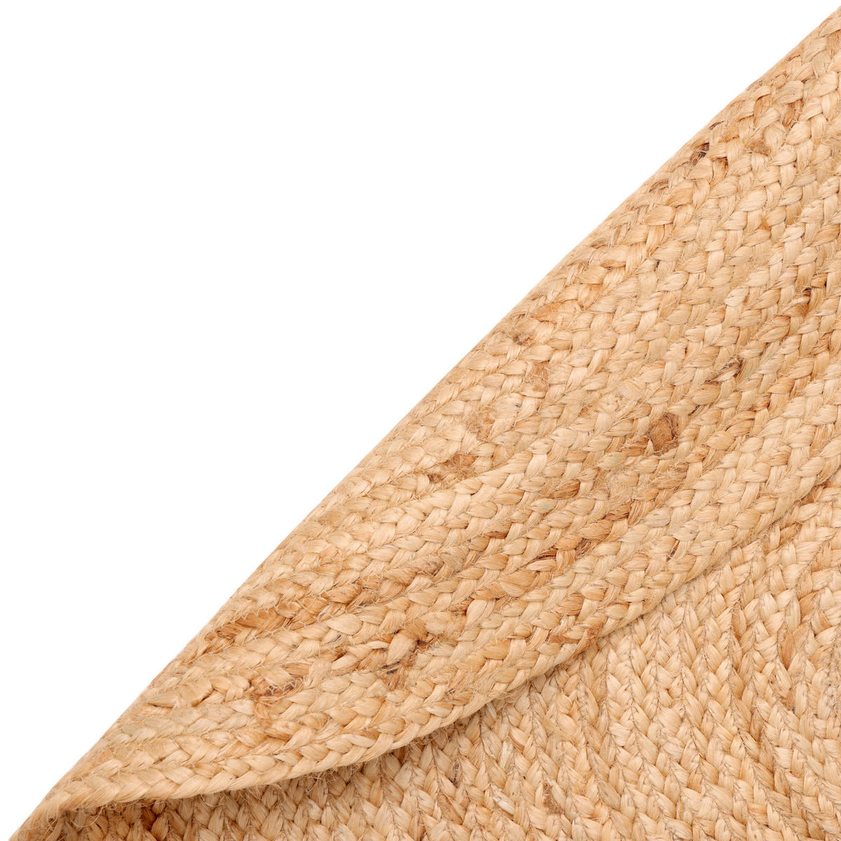JUTETEPPICH Nitin natur 120/120 cm - Naturfarben, Naturmaterialien (120/120cm) - My-Rug