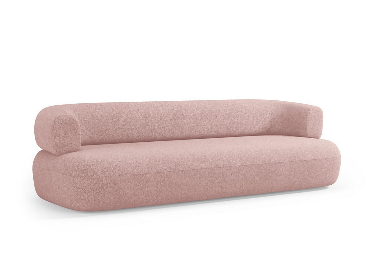 SOFA Jenny aus Boucle puderrosa 4 Sitzplätze - Altrosa, Textil (90/73/226cm) - Micadoni