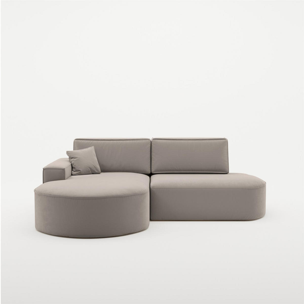 ECKSOFA Venedig Mit Schlaffunktion - Beige, Holzwerkstoff/Textil (278/179cm) - Fun Möbel