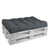 PALETTENKISSEN Eco Style Sitz 120/80/15 cm Graphitgrau - Grau, Textil (80/15/120cm) - Beautissu 