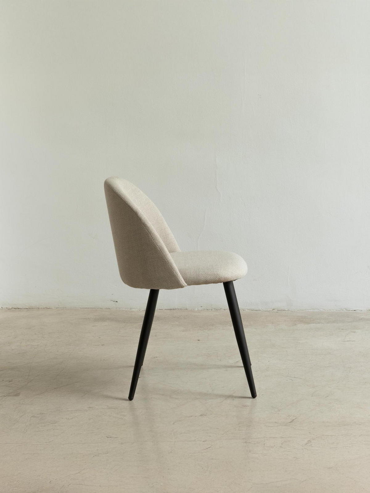 STUHL Brila Beige 51 cm x 77 cm - Beige, Textil (51/77/54cm) - Kenay Home