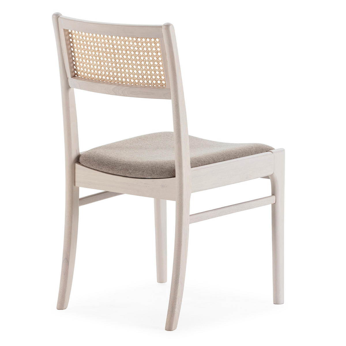 STUHL-SET 2 Vilma Weiß Wash, Massivholz - Weiß, Holz (45/83/54cm) - VS Venta-stock