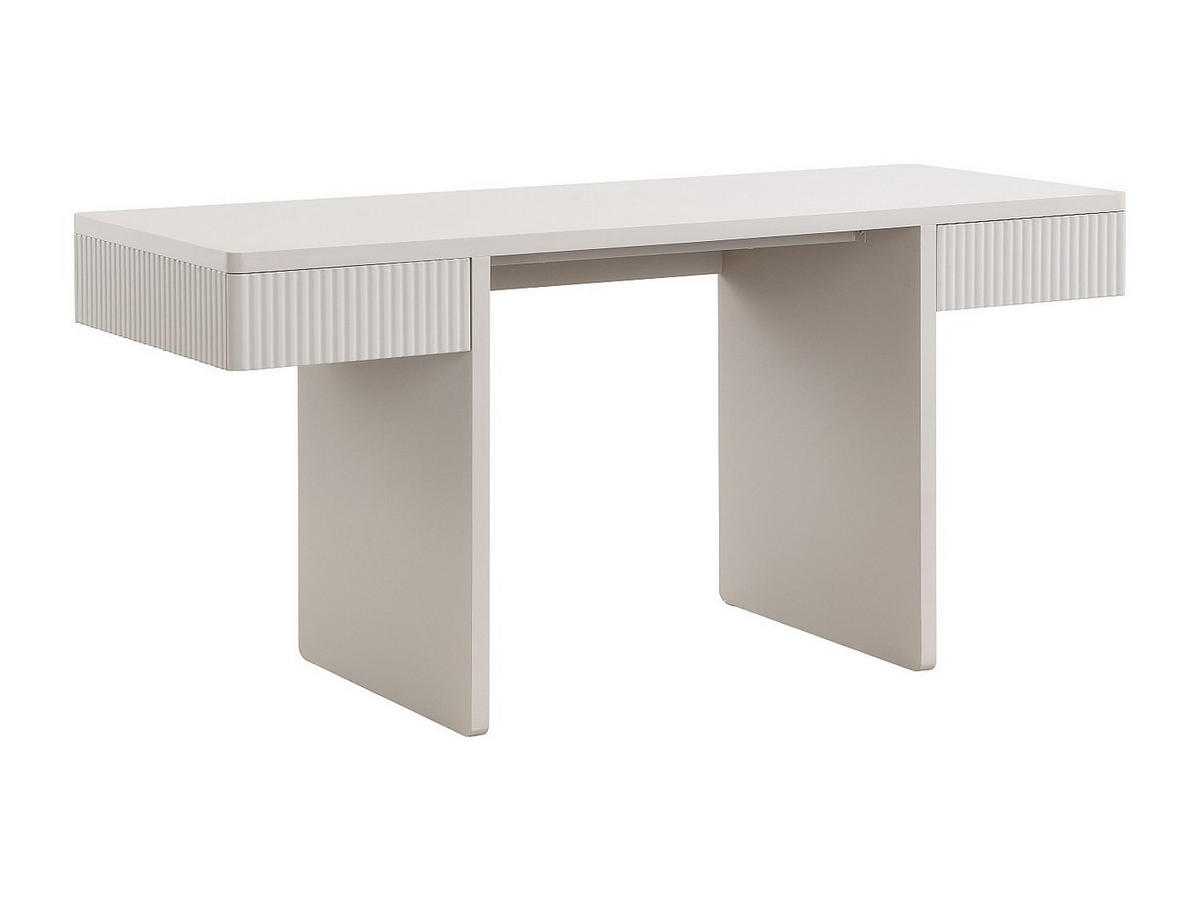 SCHREIBTISCH - 160 cm x 60 cm - holz - beige Prylo - Beige, Holz (60/160/75.5cm) - Vente-Unique