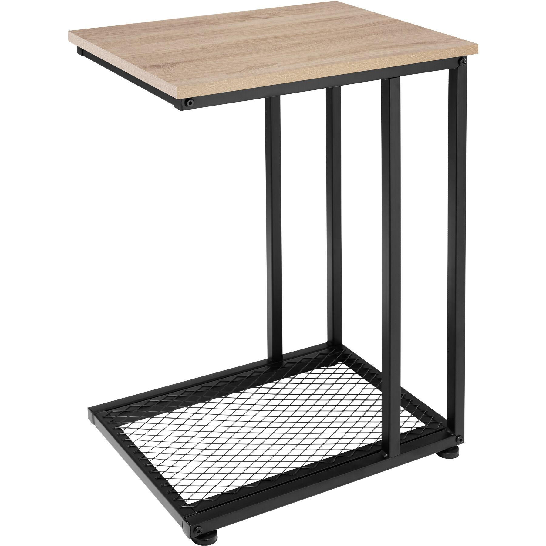 BEISTELLTISCH Eton,48 x 35 x 66 cm,Industrial Holz hell, Eiche Sonoma - Naturfarben, Holz (48/35/66cm) - tectake