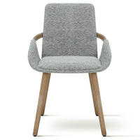 STUHL Massivholz 54 x 59 x 82 cm grau POLSTERSTÜHLE #01 - Grau, Holz (54/82/59cm) - Massivmoebel24