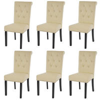 ESSZIMMERSTUHL FIELD Beige, Dunkelbraun 6er-Set - Beige/Dunkelbraun, Textil (47/98/62cm) - MCW