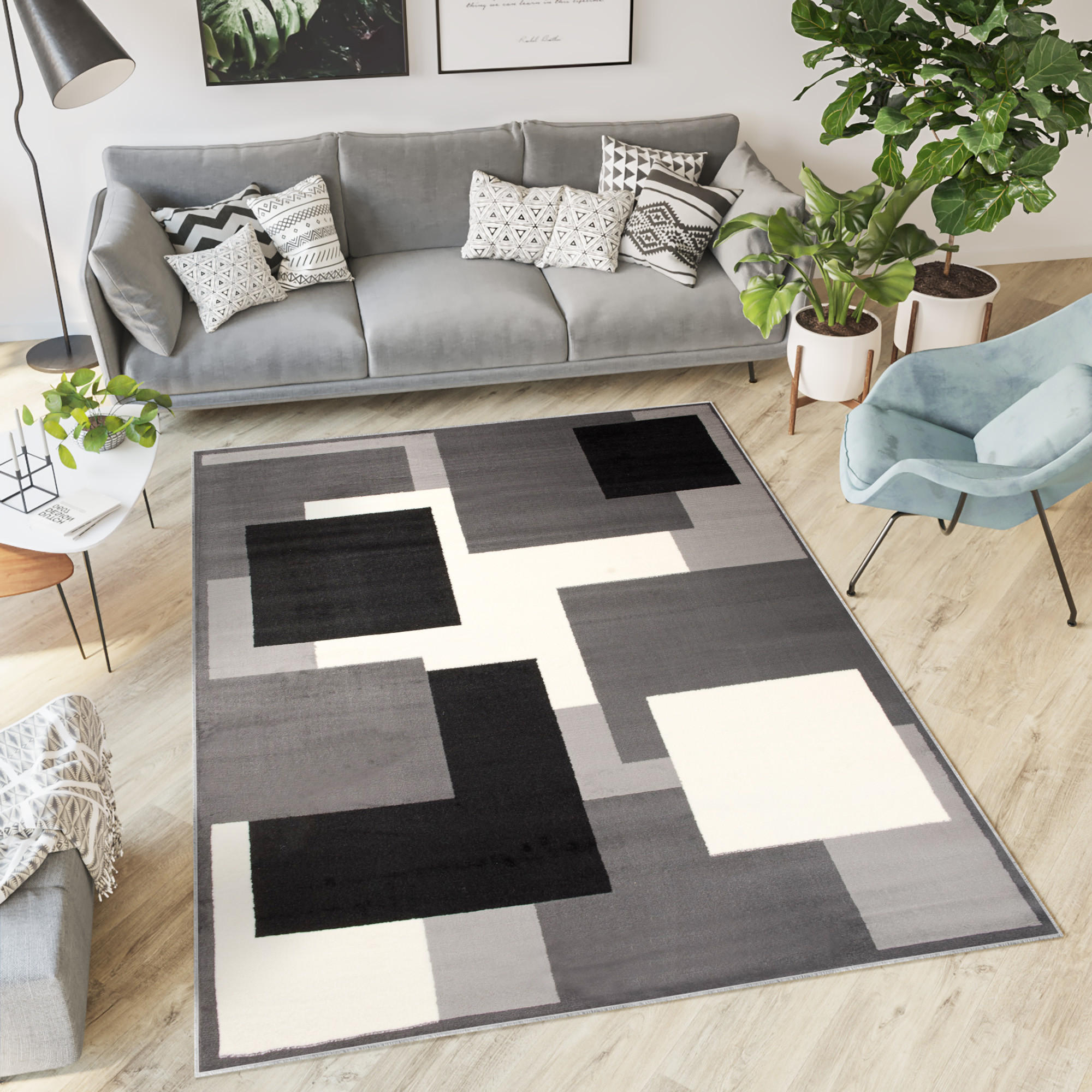 TEPPICH DREAM Dunkelgrau 130/190 cm - Dunkelgrau, Textil (130/190cm) - Tapiso