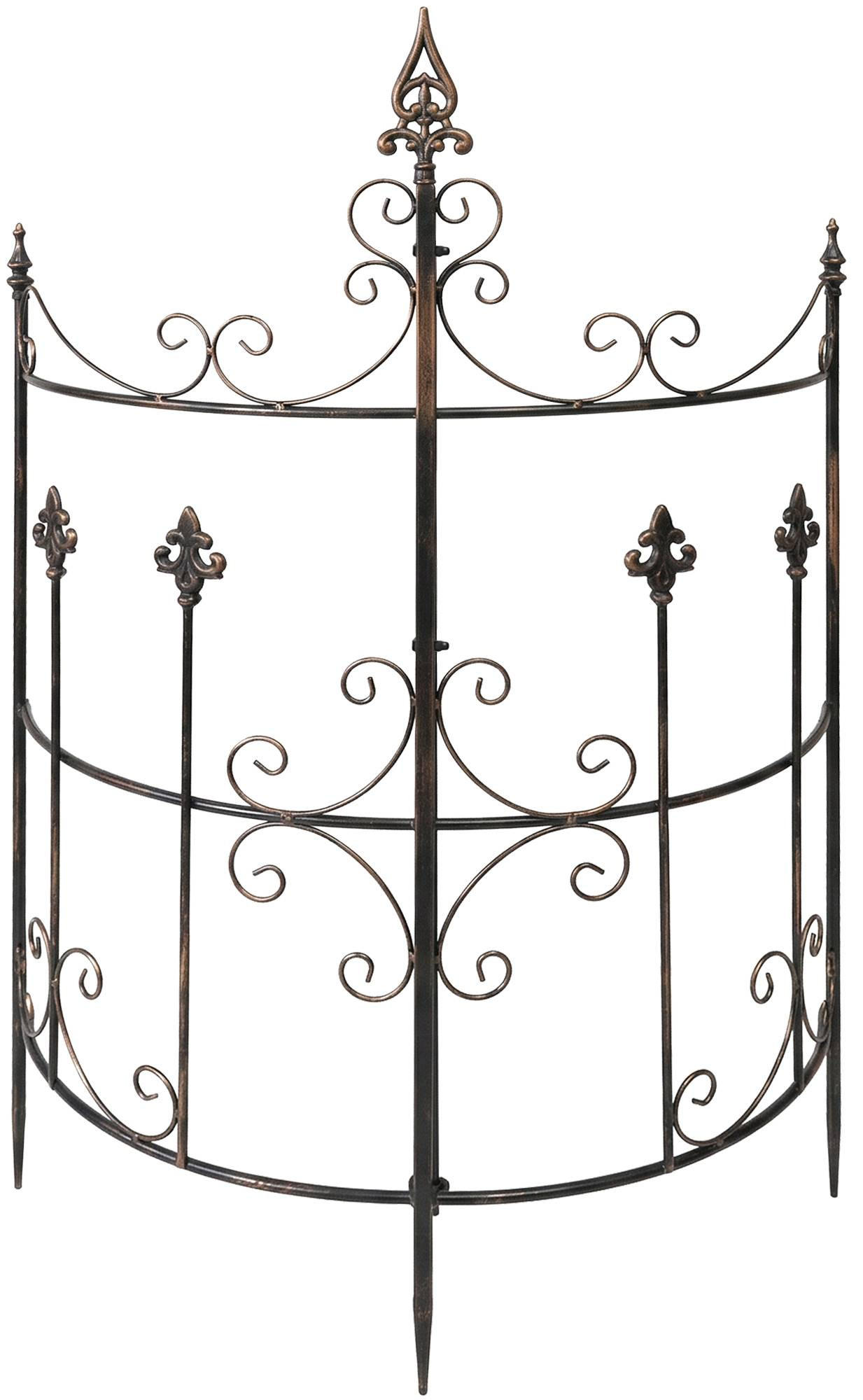 RANKGITTER 2er Set Metall Bronze - Bronzefarben, Metall (73/123/33cm) - CLP
