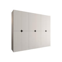 DREHTÜRENSCHRANK Espresso 240 cm - Schwarz/Weiß, Holzwerkstoff/Kunststoff (240/203/50cm) - MIRJAN24