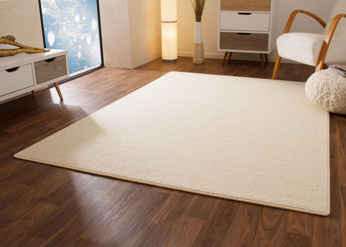 WOLLTEPPICH 80/300 cm Sydney - Weiß, Naturmaterialien (80/300cm) - Steffensmeier