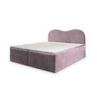 BOXBETT FLUVIA M 140x200 cm mit Matratze und Topper - Lila - Lila, Holz (140/200cm) - MASSENO