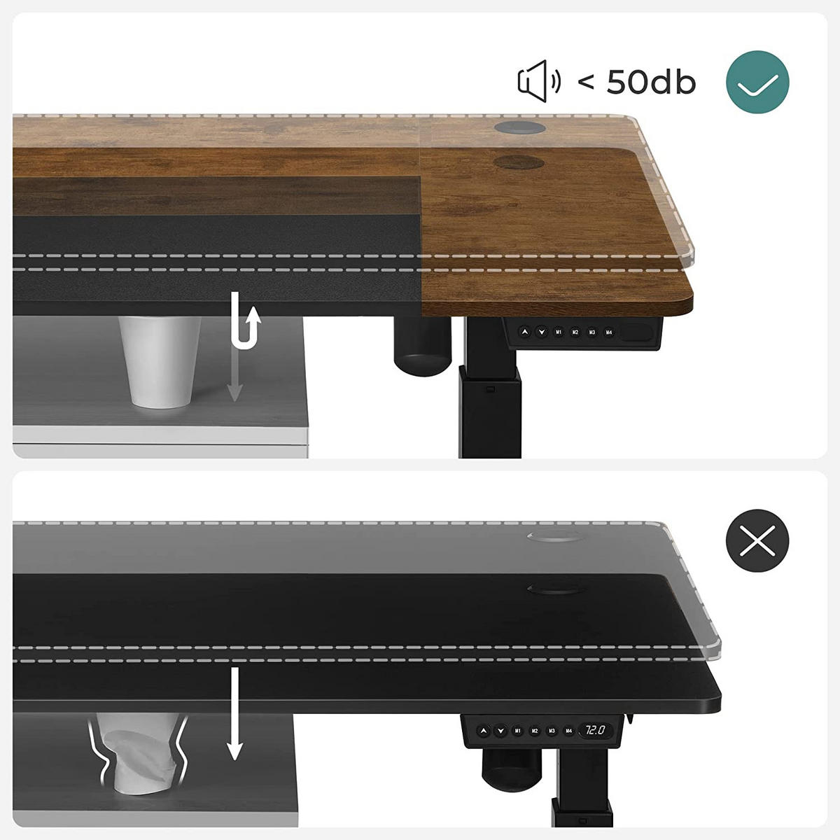 SCHREIBTISCH COMPUTERTISCH - Braun, Holzwerkstoff (120/60/120cm) - Hansiro
