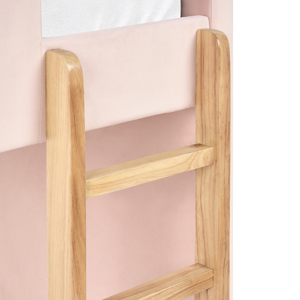 PAT ÎNALT catifea 90/200 cm roz pastel Chocques - roz aprins, material textil (97/143/214cm) - Beliani