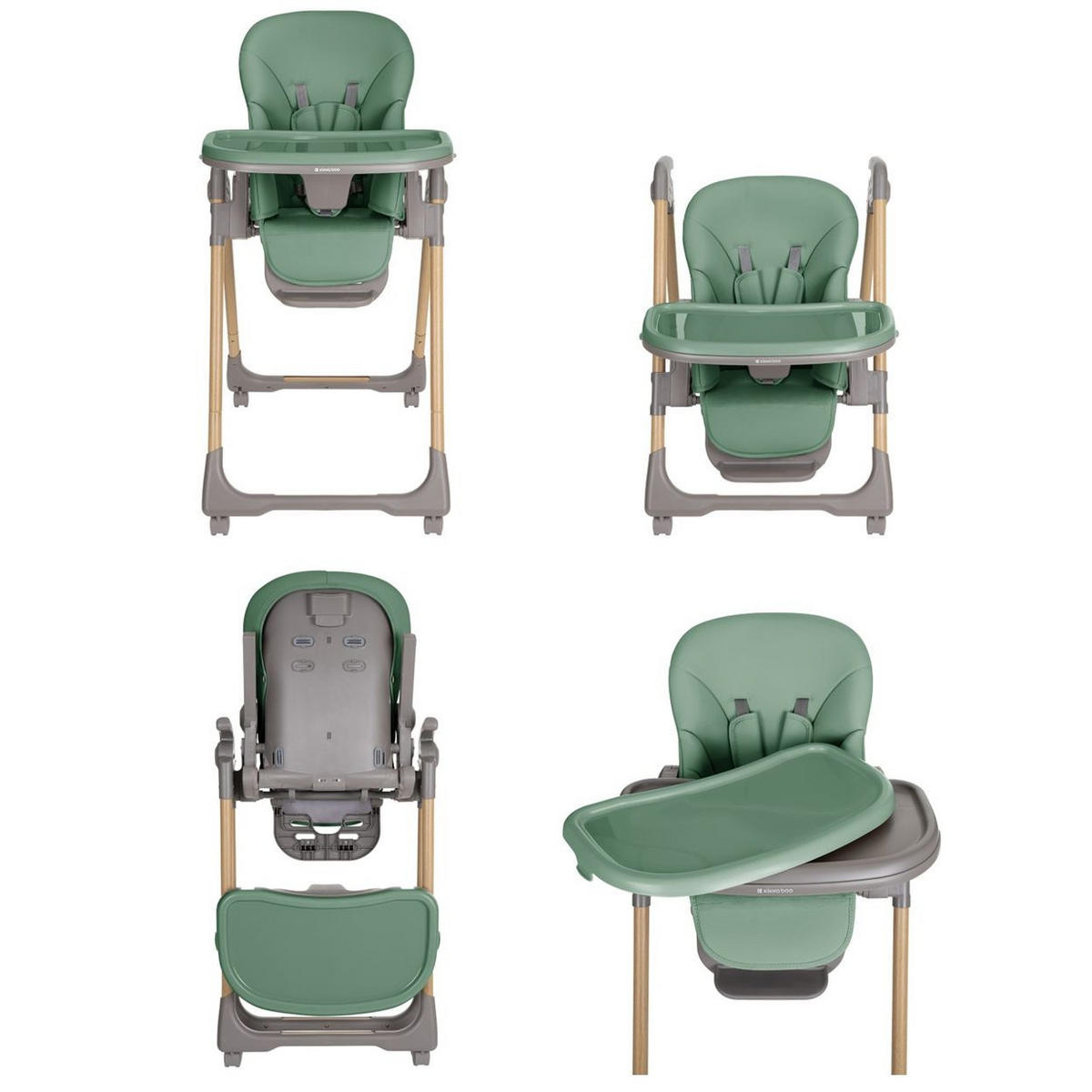 HOCHSTUHL Olive grün mit Bremse klappbar höhenverstellbar Gurt - Grün, Kunststoff (55/110/75cm) - Kikka boo