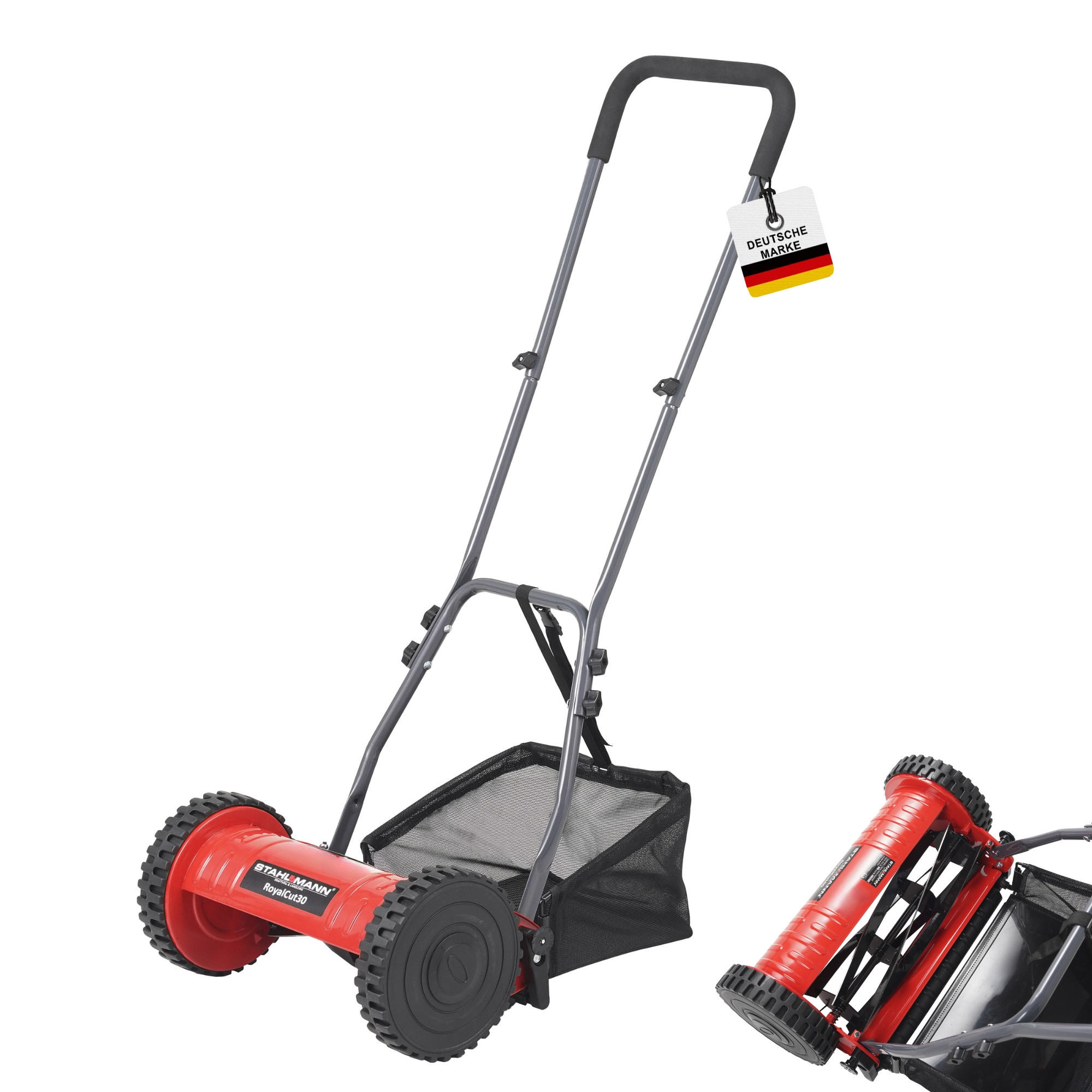 Spindelmäher RoyalCut30, 30cm Breite - Rot, Metall (43/22/30cm) - STAHLMANN