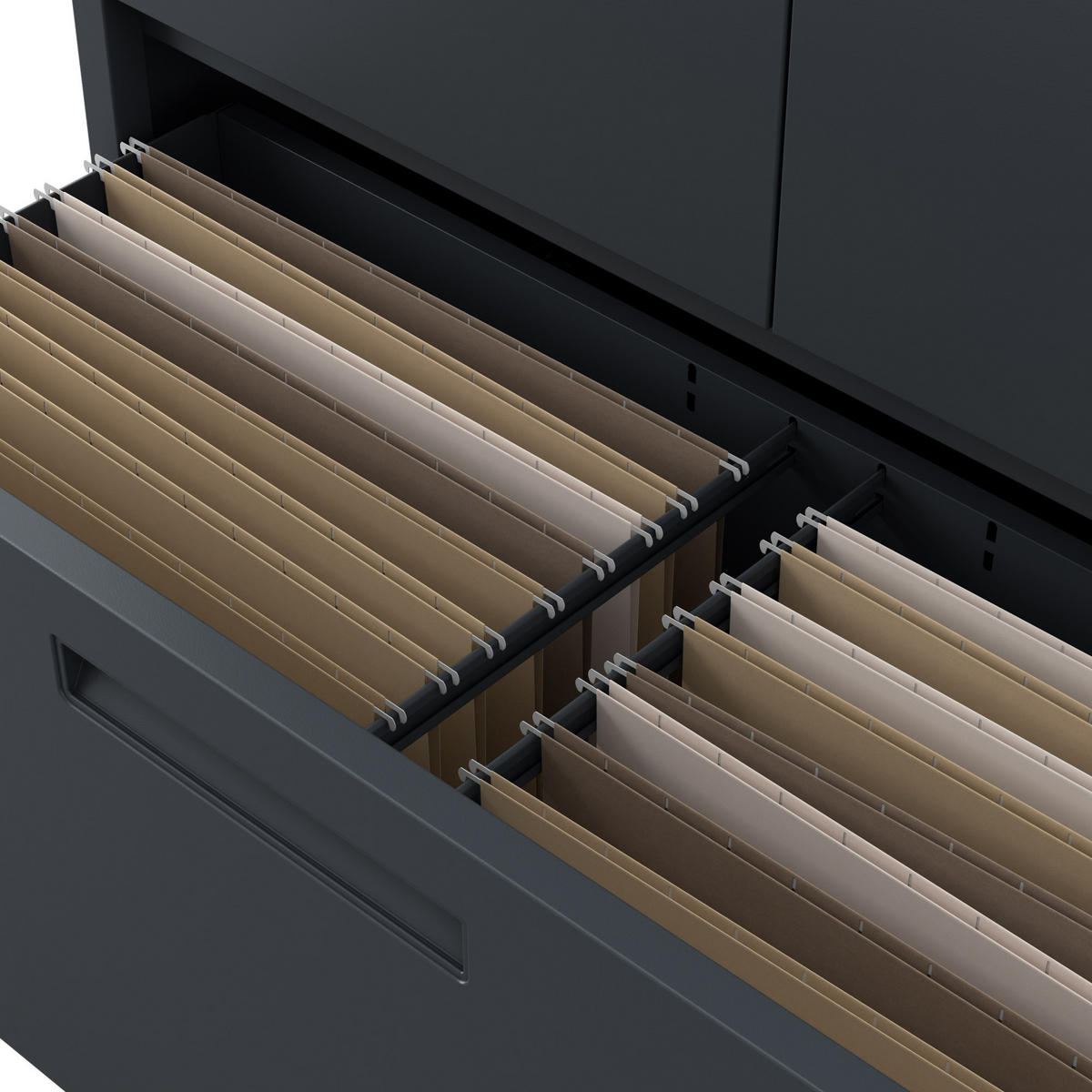 METALLSCHRANK Megan - Anthrazit, Metall (90/195/40cm)