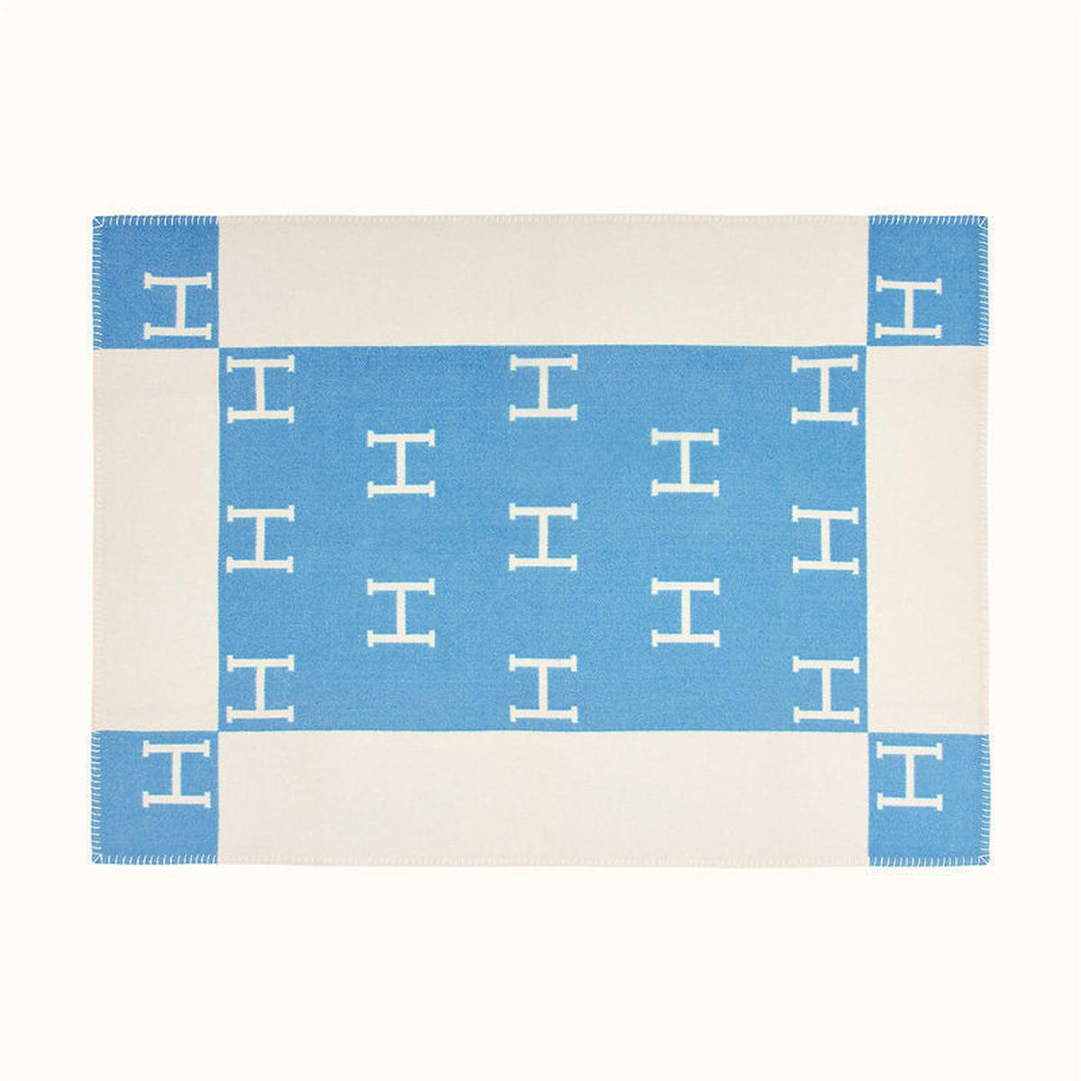 WOHNZIMMERDECKE - 130 x 180 cm - Pastellblau - Pastellblau, Textil (130/180cm)