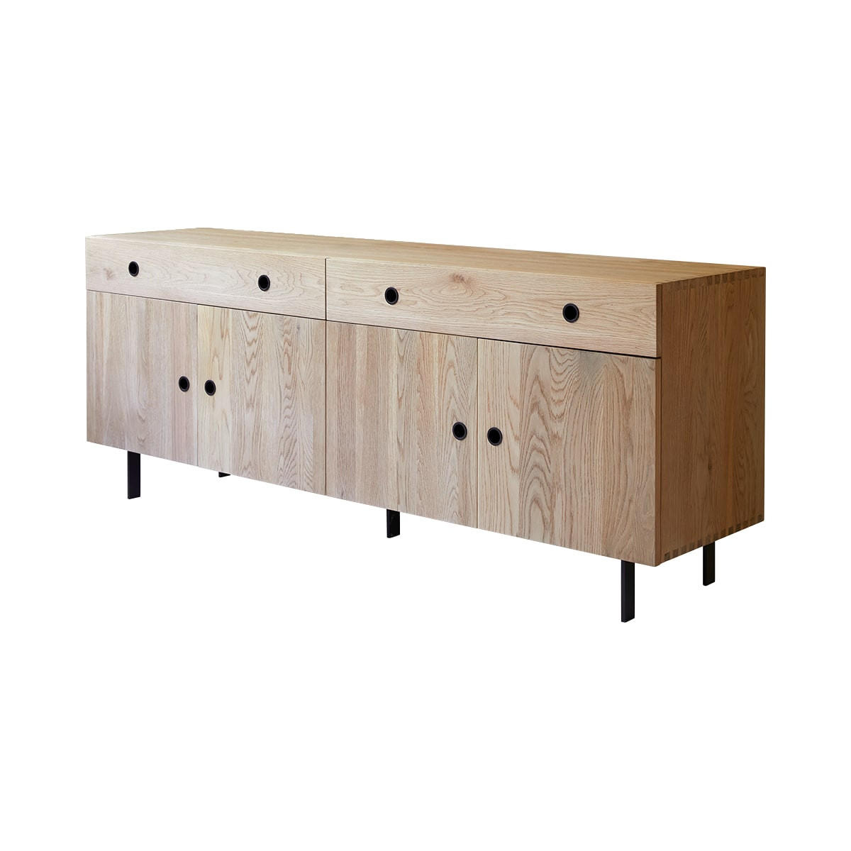 SIDEBOARD Jeanne Natur aus Eiche - Naturfarben, Holz (185/72/45cm) - Tikamoon