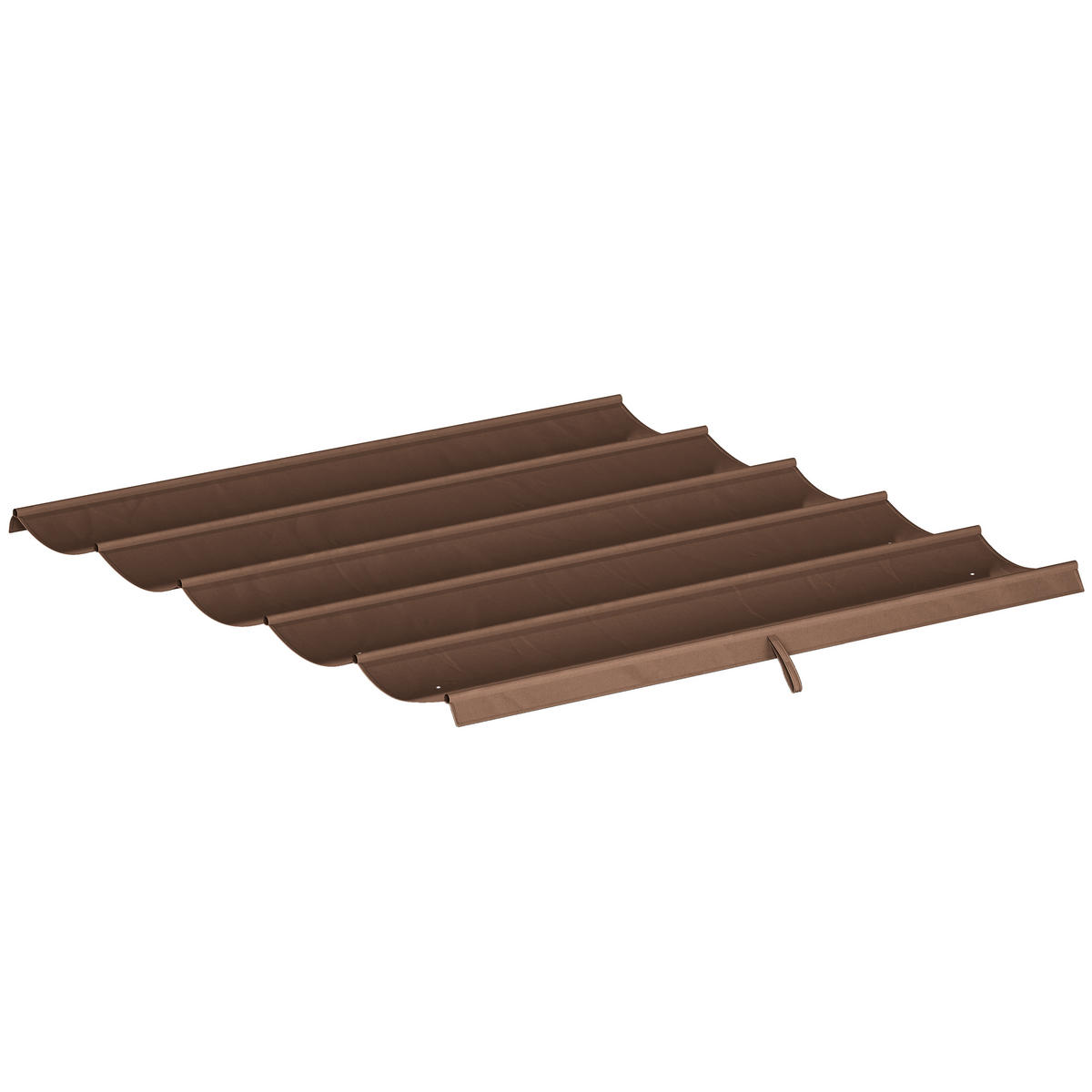 ERSATZDACH für 3 x 3 m Pergola, einziehbar, mit Regenabflusslöchern, wetterfest, Polyester, 250 x 255 cm Kaffee - Cappuccino, Textil (250/6/255cm)
