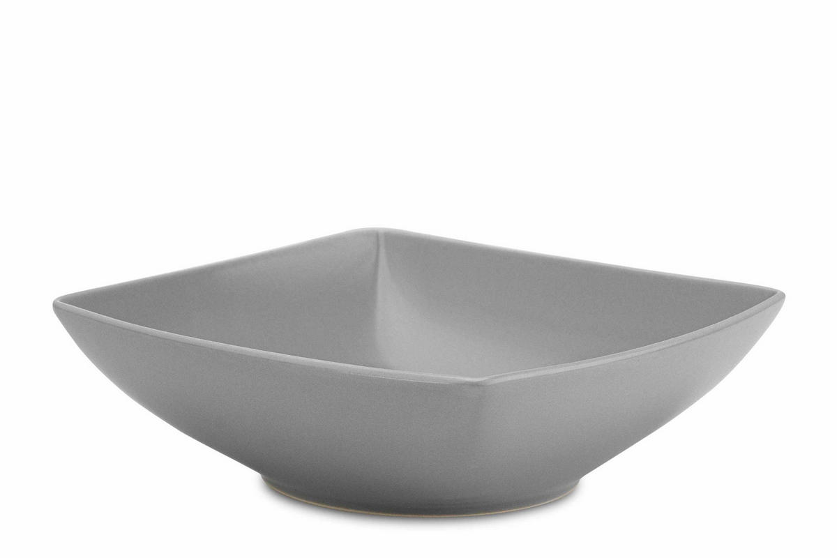 TELLERSET EPIRI Suppenteller 6 Personen 6-tlg - Grau, Keramik (17cm) - KONSIMO®