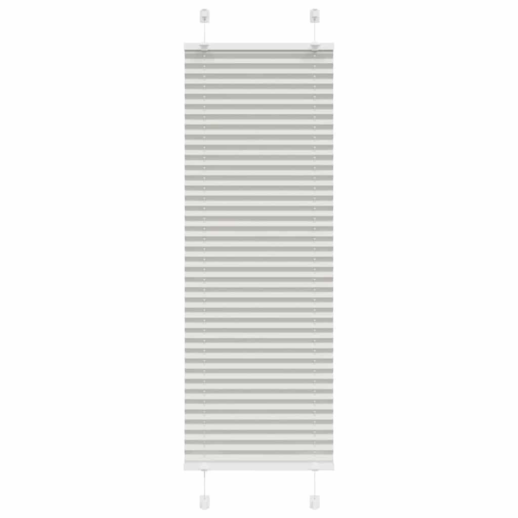 PLISSEE 40/150 cm Stoffbreite 39,4 cm aus Polyester Hellgrau - Hellgrau, Textil (40/150cm) - vidaXL