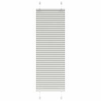 PLISSEE 40/150 cm Stoffbreite 39,4 cm aus Polyester Hellgrau - Hellgrau, Textil (40/150cm) - vidaXL