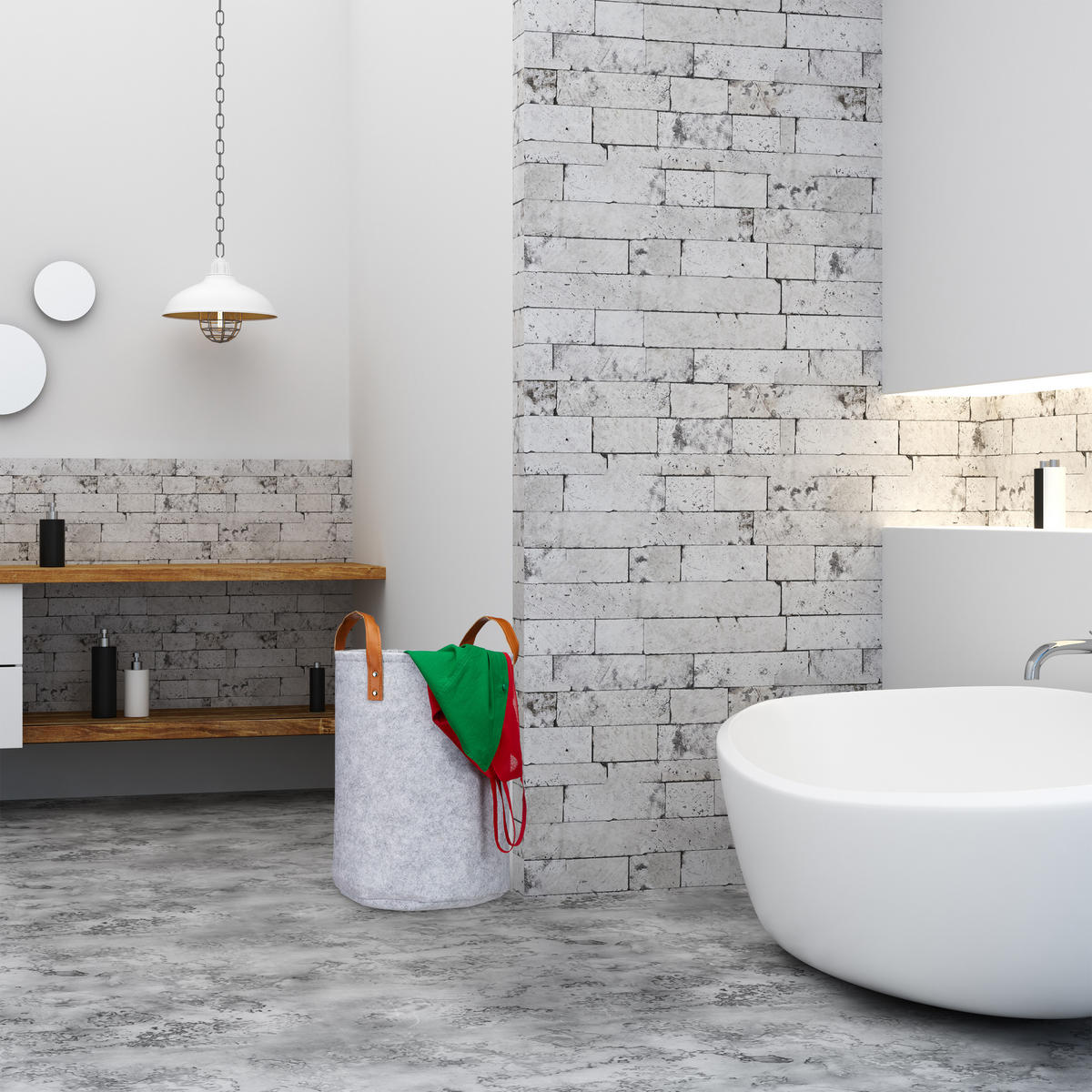 WÄSCHEKORB - Schwarz, Kunststoff/Textil (30/45/30cm) - Relaxdays