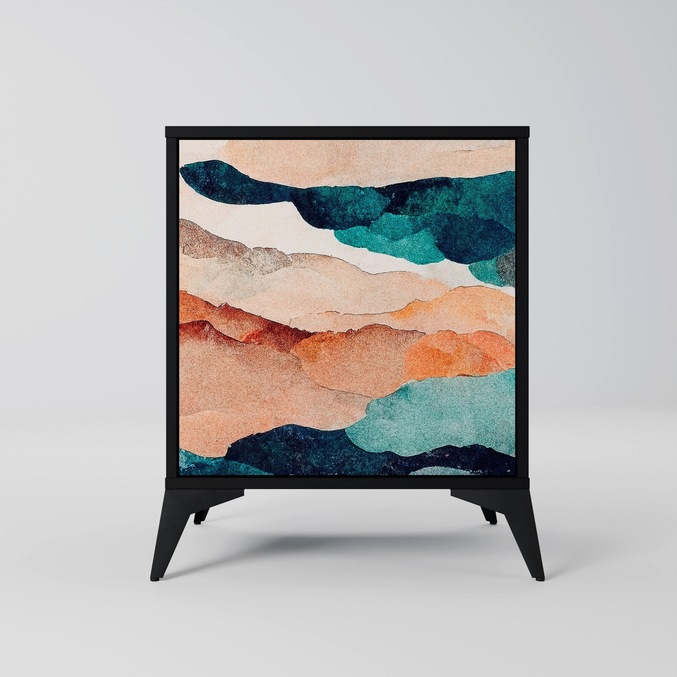 SpaceRebels Sideboard Schwarz 57.5x70.5x42 cm