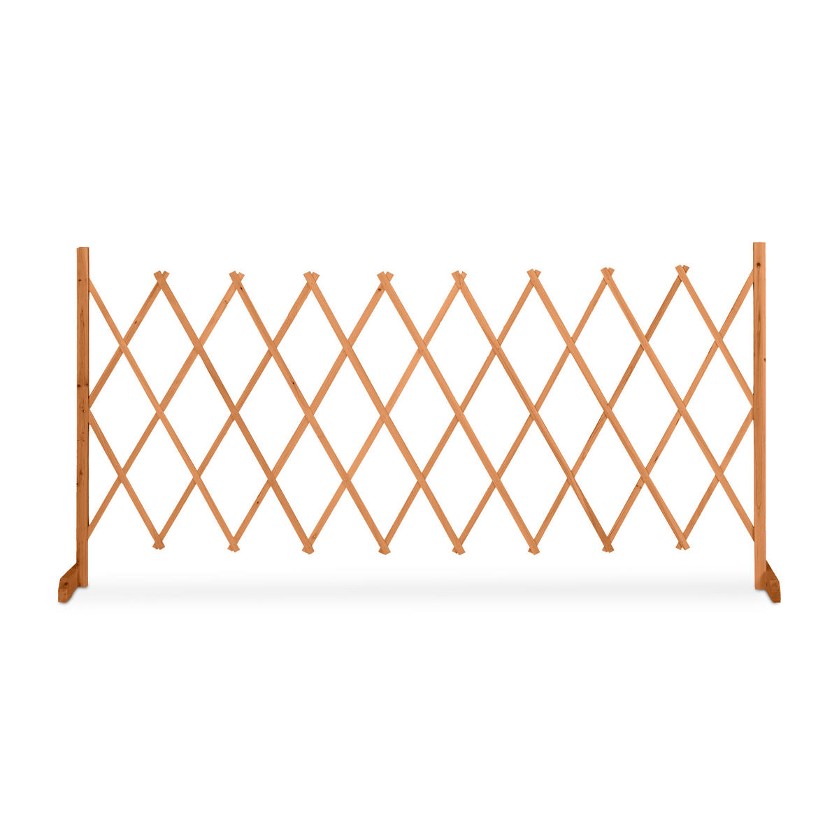 RANKGITTER - Orange, Holz (275/90/28cm) - Relaxdays