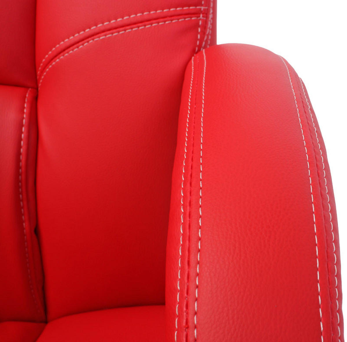 DREHSTUHL HxBxT 120x73x78cm Sitzhöhe 48cm Kunstleder Rot - Rot, Kunststoff (73/120/78cm) - PROREGAL