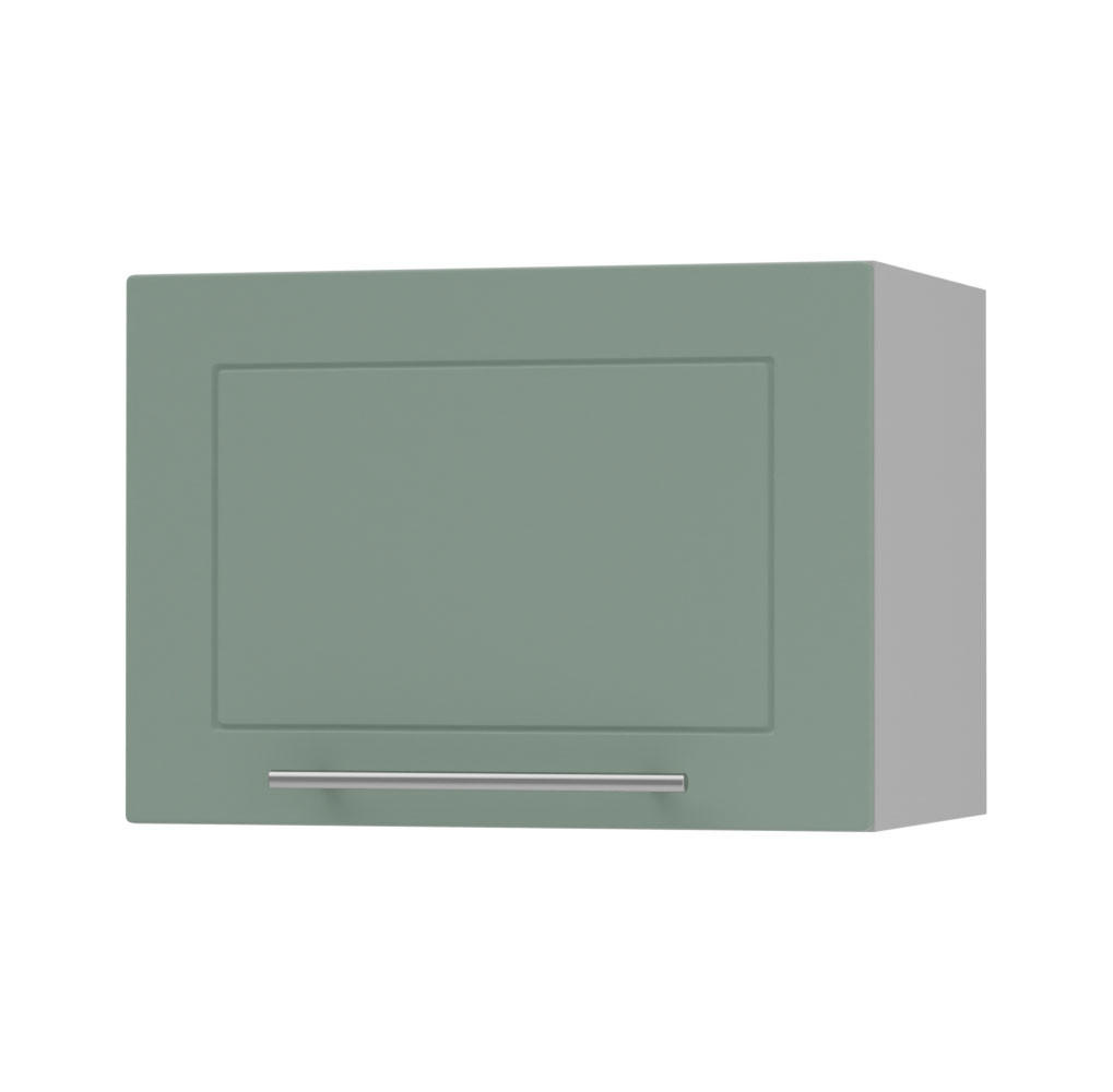 KÜCHENHÄNGESCHRANK Kvantum W4B/50 Mint Matt / Grau Matt 50 / 32,5 / 36cm - Grau/Mintgrün, Holz/Holzwerkstoff (50/36/32.5cm) - Feldmann-Wohnen