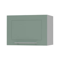 KÜCHENHÄNGESCHRANK Kvantum W4B/50 Mint Matt / Grau Matt 50 / 32,5 / 36cm - Grau/Mintgrün, Holz/Holzwerkstoff (50/36/32.5cm) - Feldmann-Wohnen