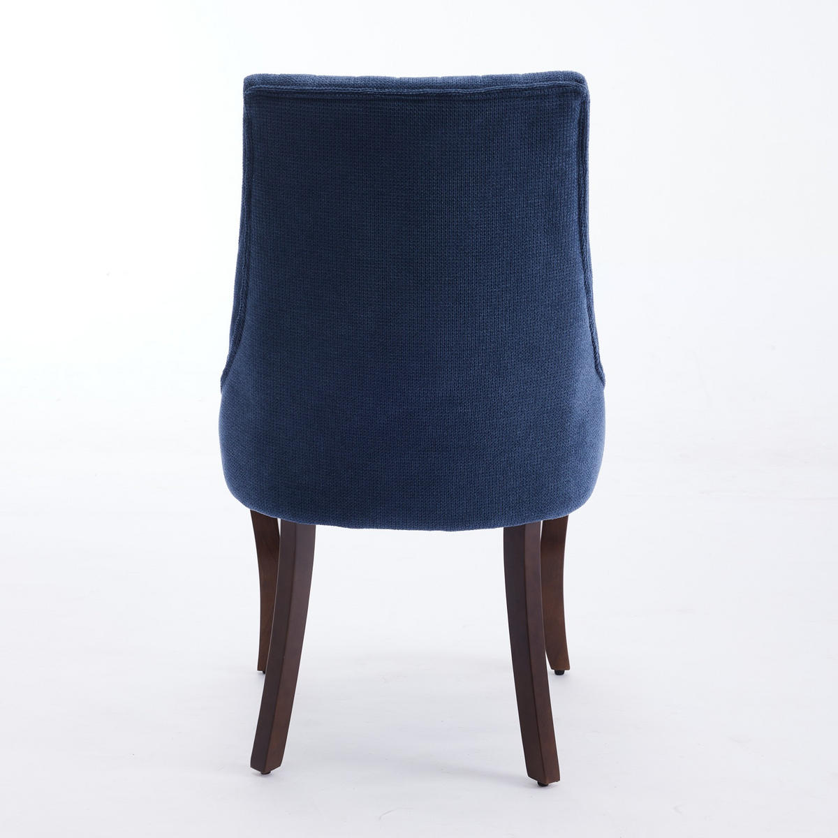 ESSZIMMERSTUHL 2er-Set aus Leinen mit Holzbeinen, Blau - Blau, Textil (64/95.5/50cm)