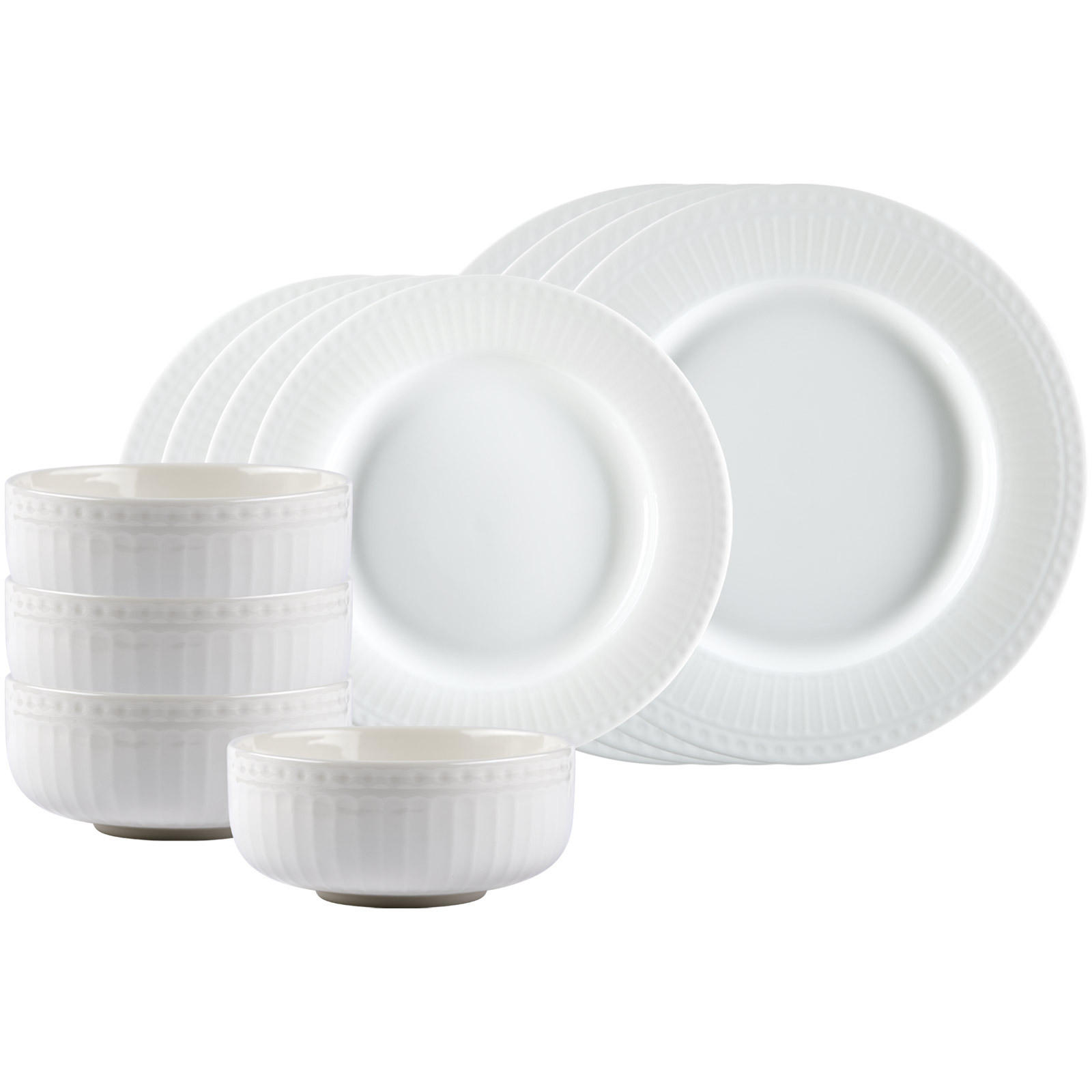 BASIC-SET Sofia weiß 12er Set - Weiß, Keramik (1/1/1cm) - Ritzenhoff Breker