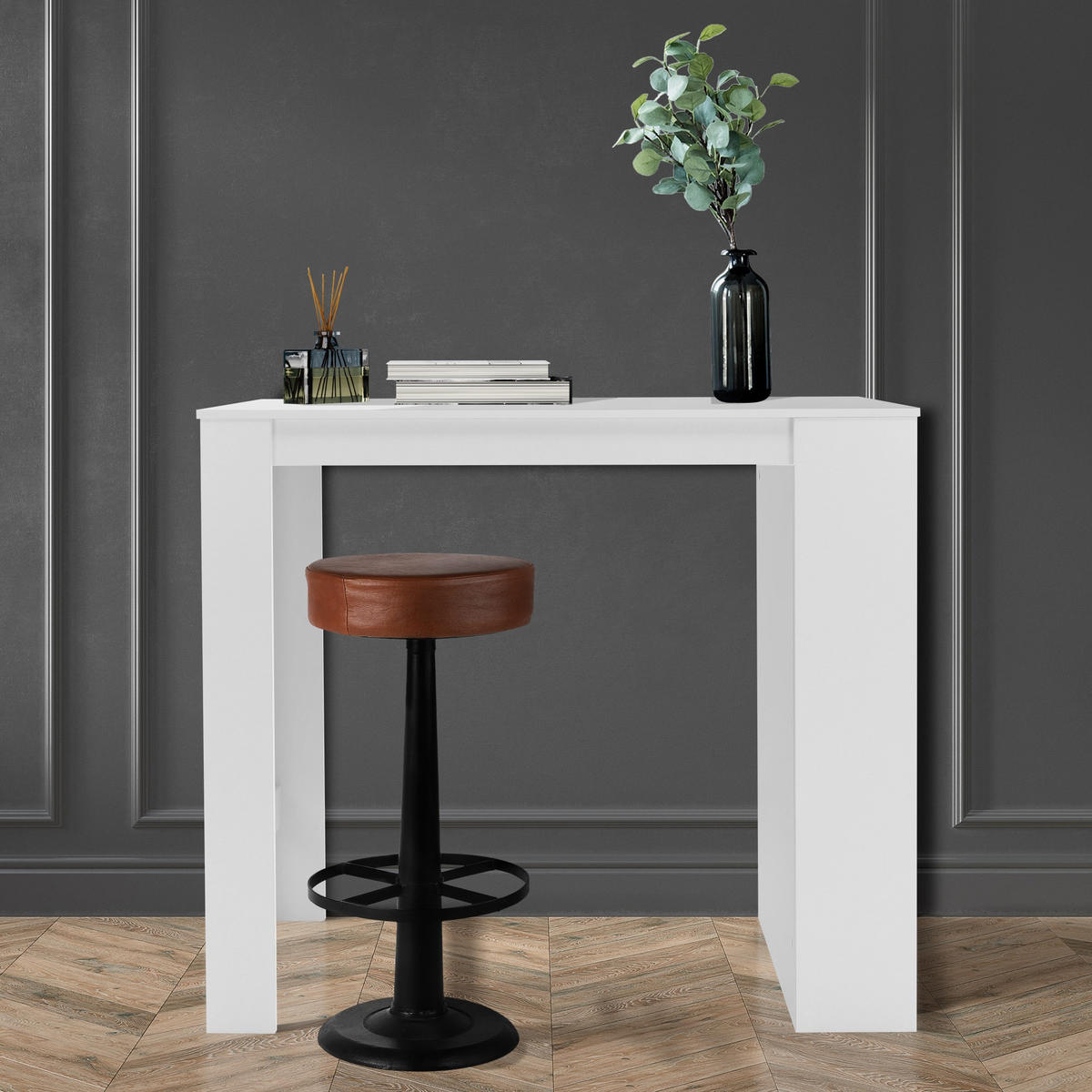 BARTISCH Regal rechteckig Weiß 117/106/57 cm - Weiß, Holzwerkstoff (57/106/117cm) - ML-DESIGN
