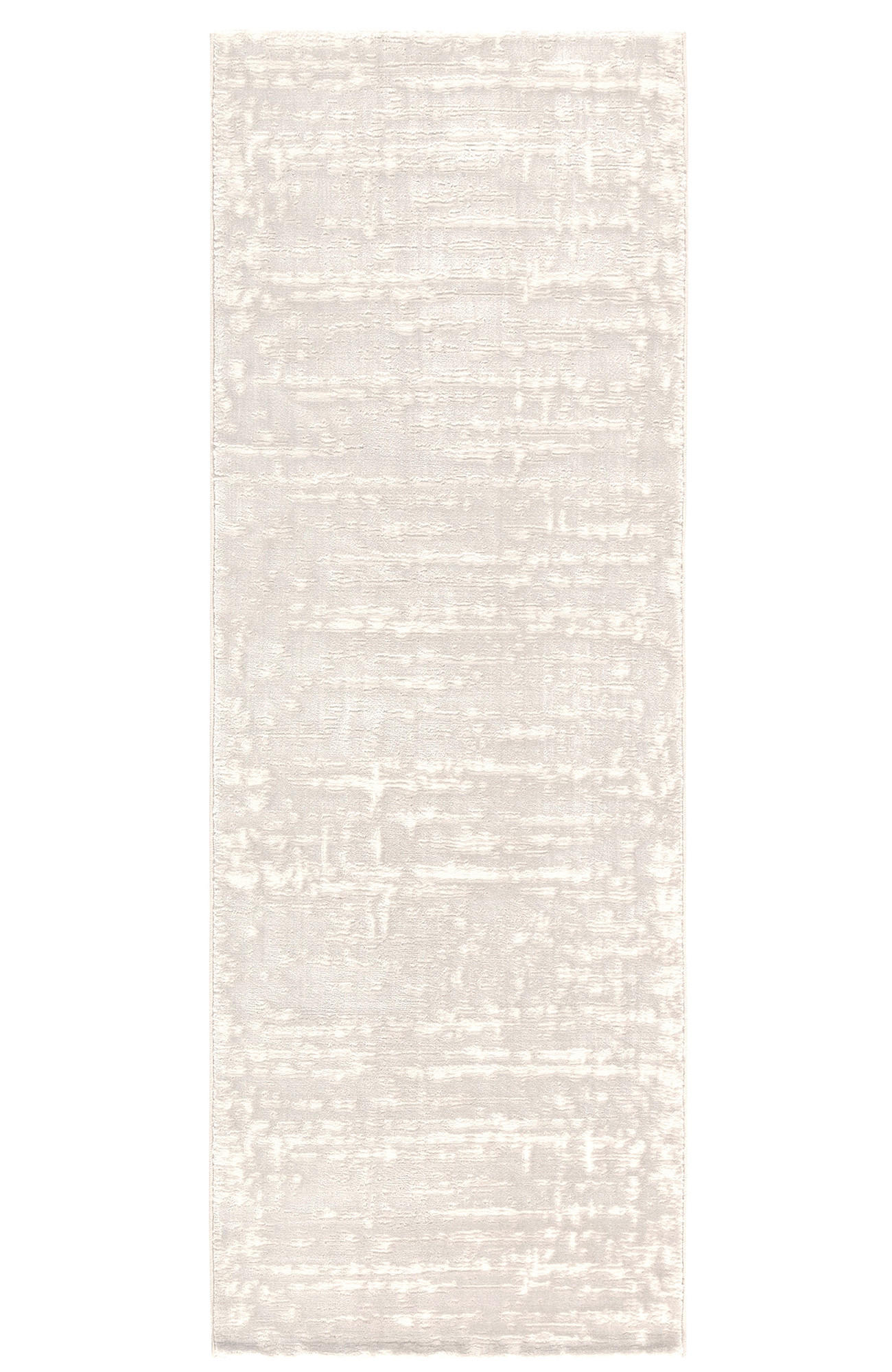 GLANZEFFEKT-TEPPICH Weiß 80x300 cm - Weiß, Textil (80/300cm) - Tesso Living