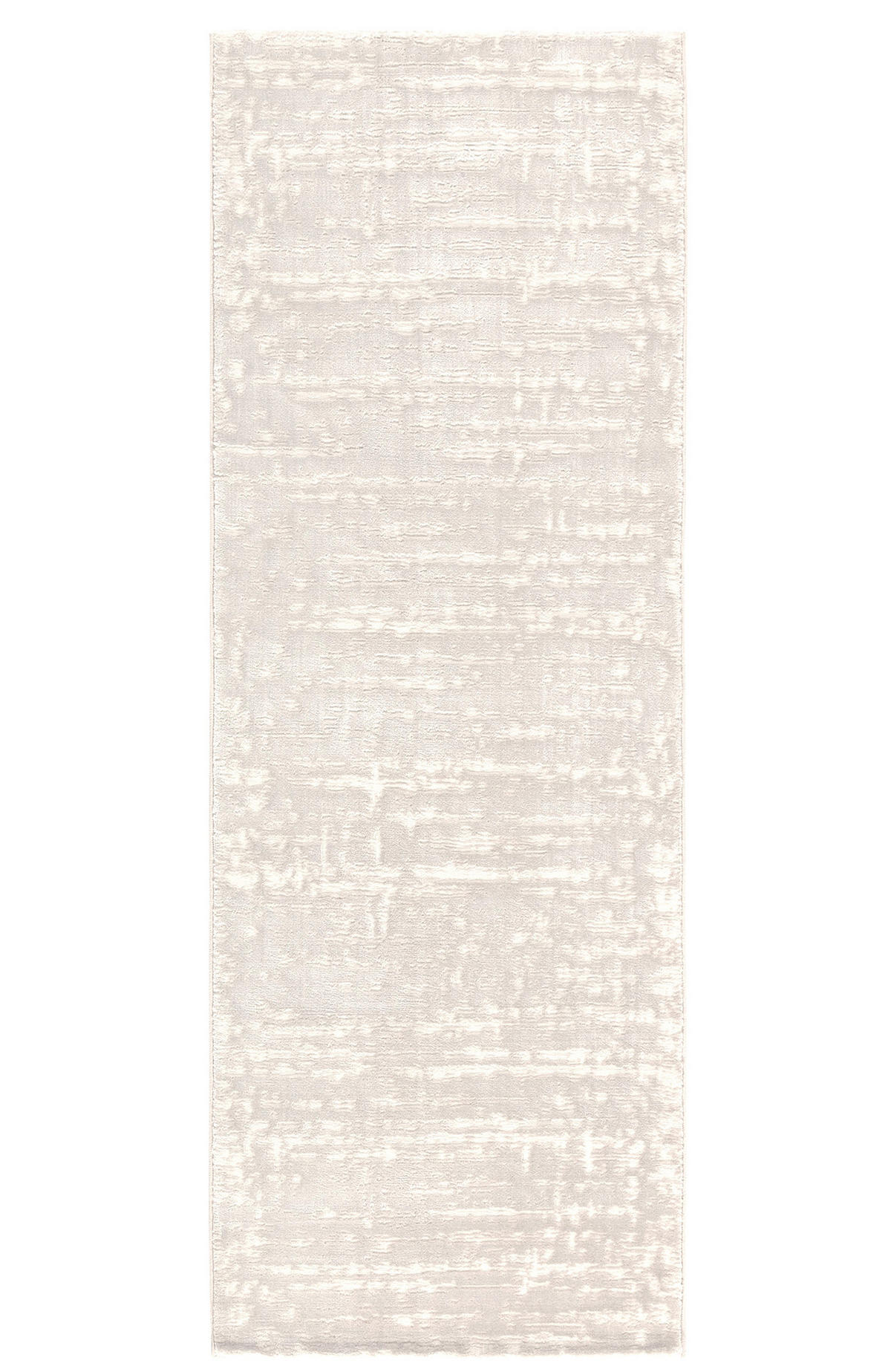 GLANZEFFEKT-TEPPICH Weiß 80x300 cm - Weiß, Textil (80/300cm) - Tesso Living