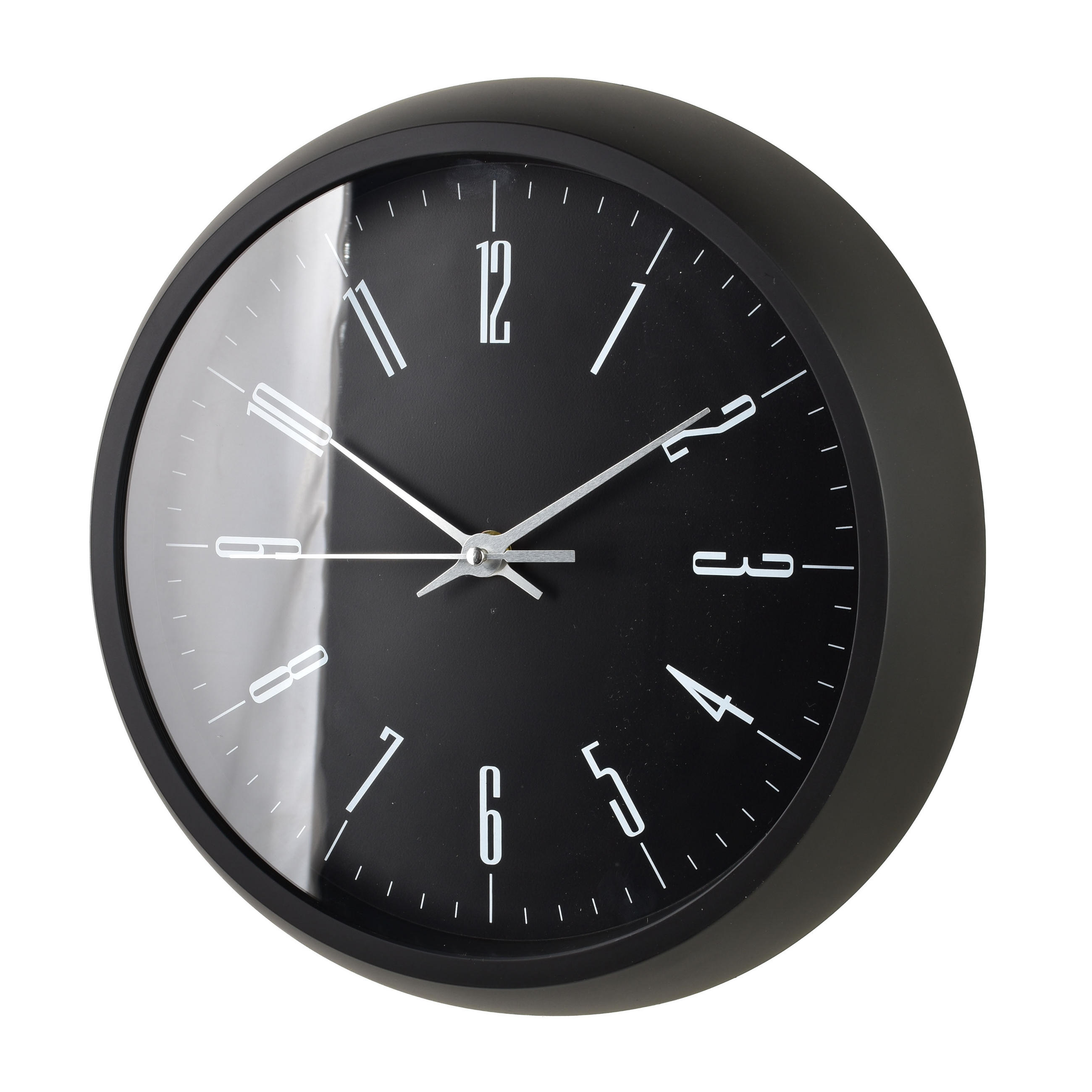 WANDUHR Ramsey Schwarz 29x29x5 cm Kunststoff - Schwarz, Kunststoff (5/29/29cm) - Mondex